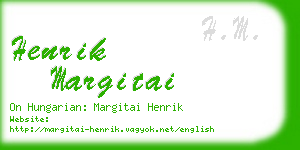 henrik margitai business card